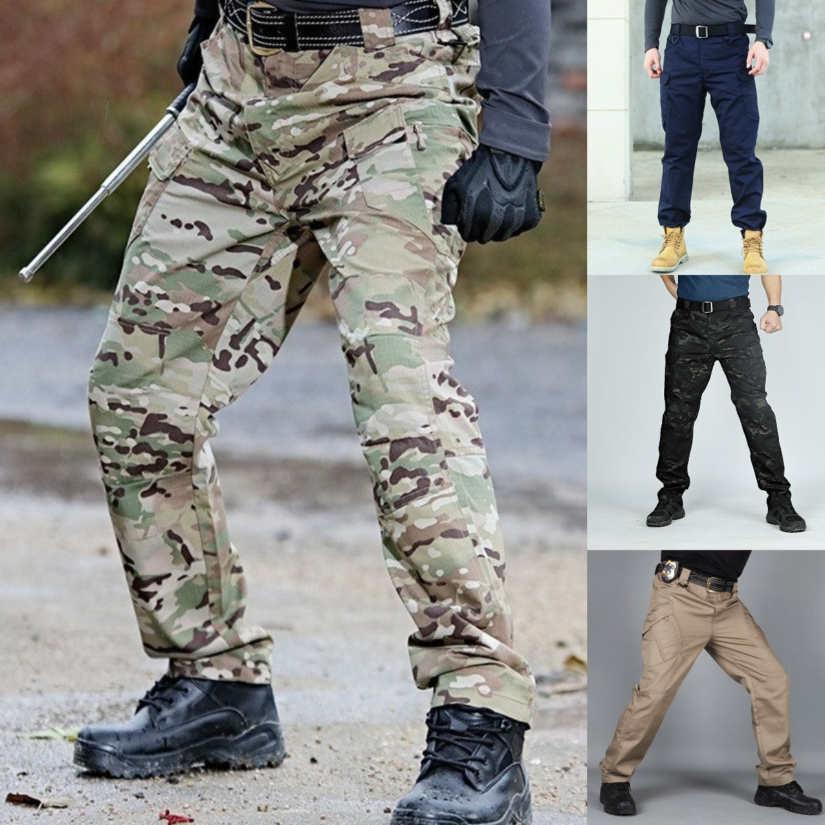 Férfi vízálló, kopásálló taktikai nadrágok S-6XL | Teherszállító, munkaruha, kültéri sport nadrágok (40-105 kg)