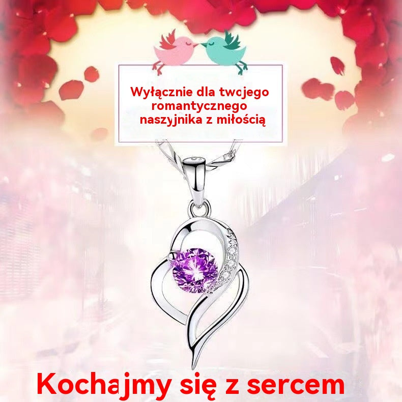 ✨💎💎Serce oceanu bransoletka + naszyjnik zestaw