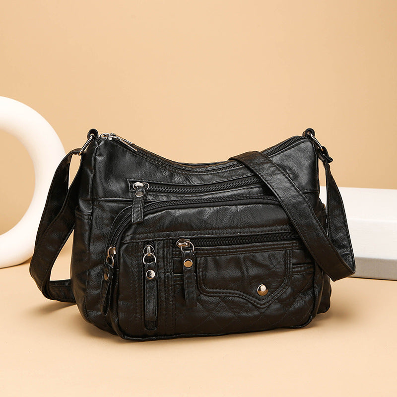 🔥【50% kedvezmény】2025 Új, nagy kapacitású puha bőr válltáska/crossbody táska