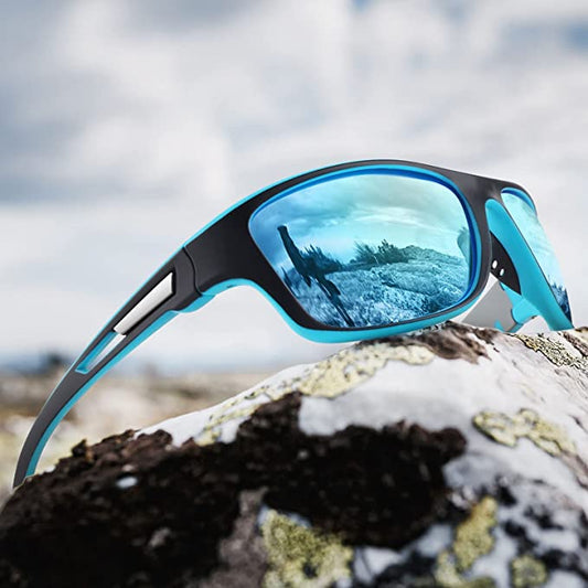 🚵‍♂️😎 【50% de descuento 🔥】🕶⚡ Gafas de sol deportivas polarizadas para hombre con lente de espejo real, modernas y a prueba de polvo, perfectas para ciclismo al aire libre