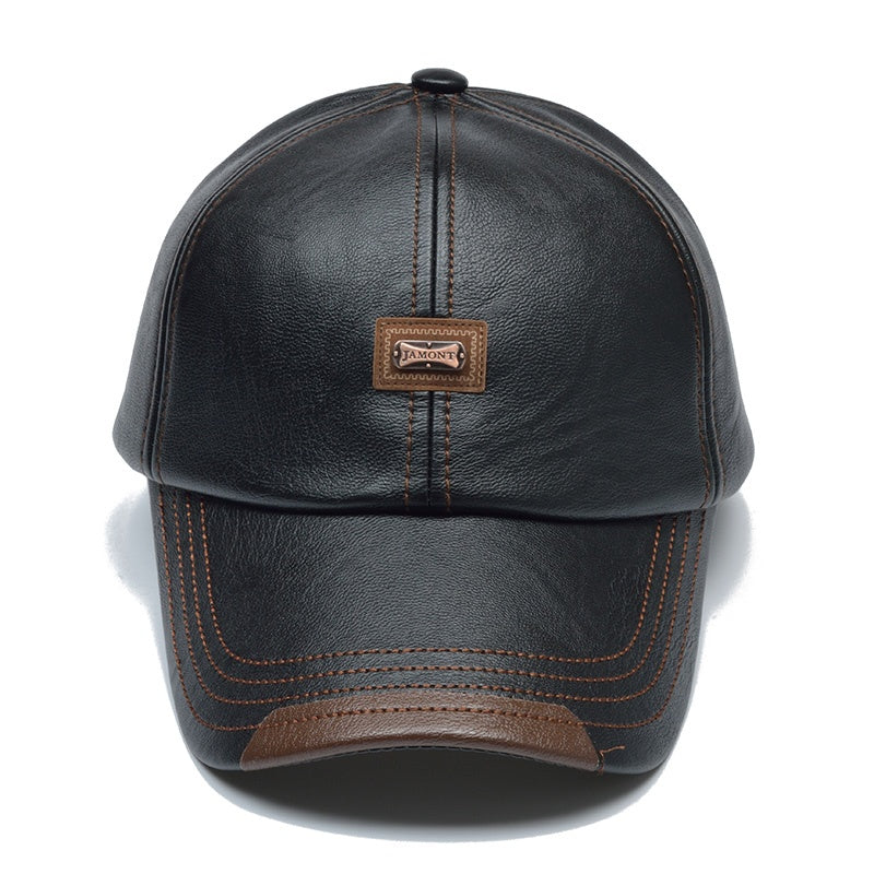 Oferta limitada: ¡50% de descuento! 🔥 Nuevo modelo de gorra de béisbol de cuero para otoño e invierno 2025, moderna y universal.