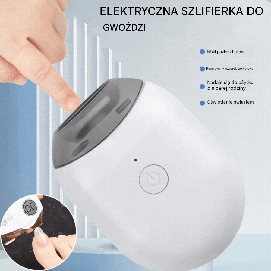 💅 Kup jeden, a drugi dostaniesz gratis! ✨ W pełni automatyczne elektryczne obcinacze do paznokci, bezpieczna i delikatna pielęgnacja paznokci 👶 Ciche i bezpieczne