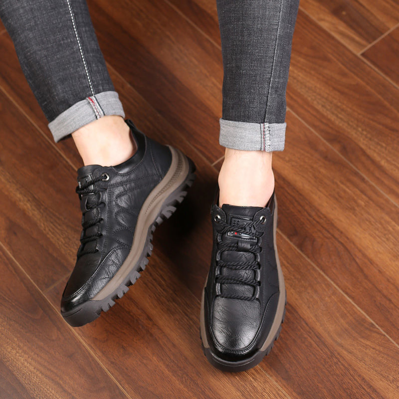 🔥👞Najbolje prodajan model - Novi modni moški usnjeni čevlji za jesen/zimo 2025, ki ponujajo vrhunsko udobje.