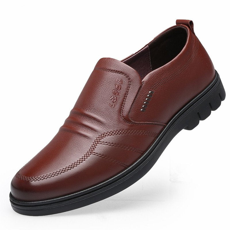 👞【39-44】Moški usnjeni poslovni čevlji za prosti čas.