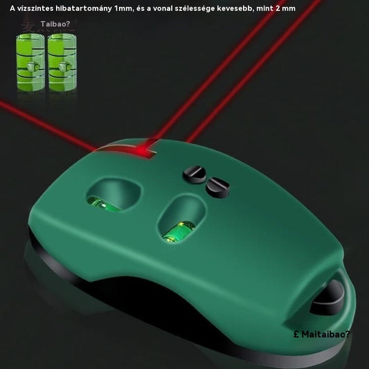 🔴 Lézeres derékszögű szintező 2 az 1-ben – Gyors és pontos jelölés zsinór nélkül