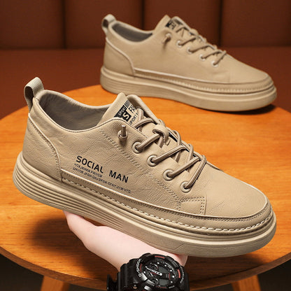 【39-44】 2025 Primăvară New Soft Cowhide piele de vacă moale din piele Casual Board Shoes