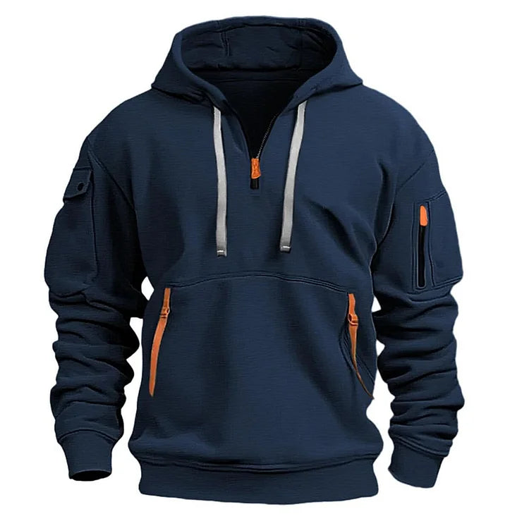 💥🧥【S-5XL】Męska sportowa bluza z kapturem zapinana na zamek i wiele kieszeni