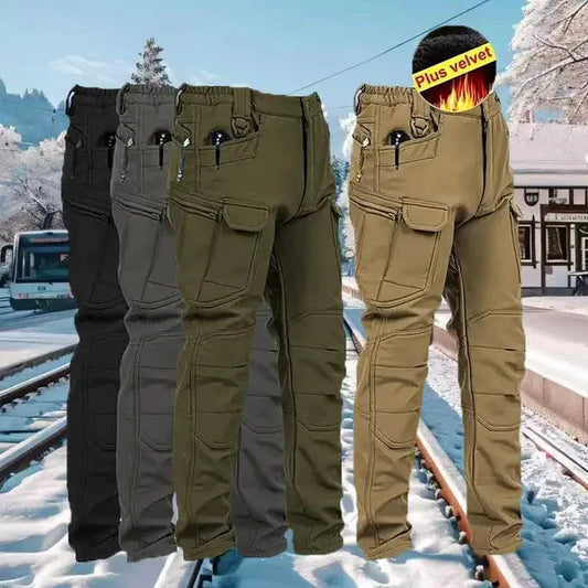 ⏳POSLEDNÍ DEN VÝPRODEJE SLEVA 50 %!🔥Pánské vojenské taktické kalhoty s větruodolným a tepelně izolačním provedením