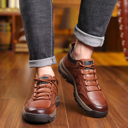 😎👍【39-48】 Otoño/Invierno 2025. Nuevas zapatillas de senderismo de moda para hombre, zapatillas deportivas casuales
