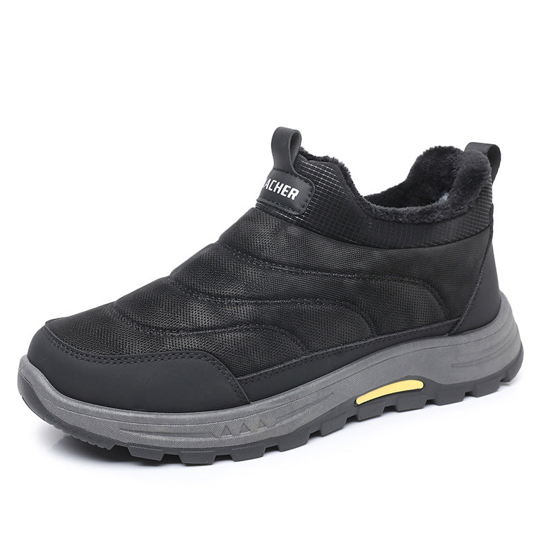 【39-44】Új férfi téli csizma, meleg pamutból, polár béléssel és vastagítással.