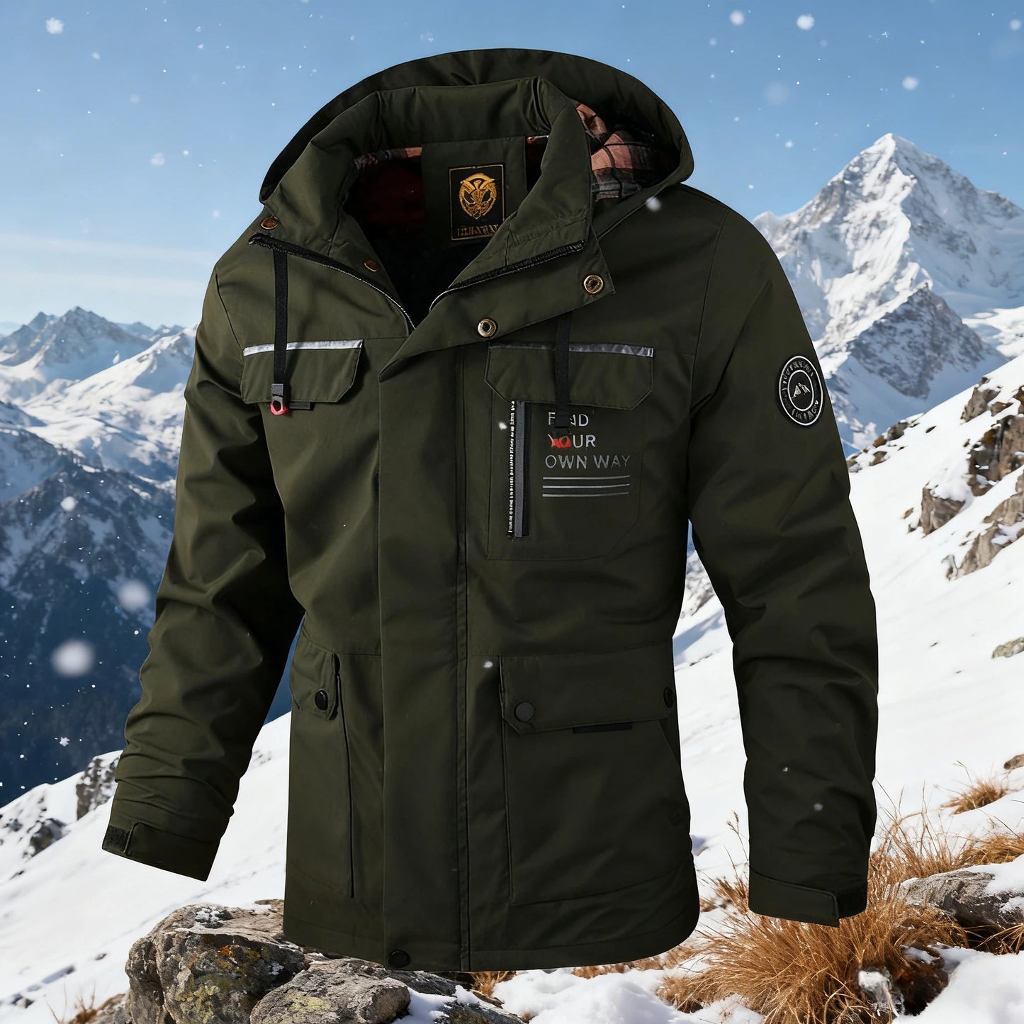 🔥🔥【【M-6XL】Új, vastag, meleg ősz- téli férfi kabát, amely szellőálló és vízálló