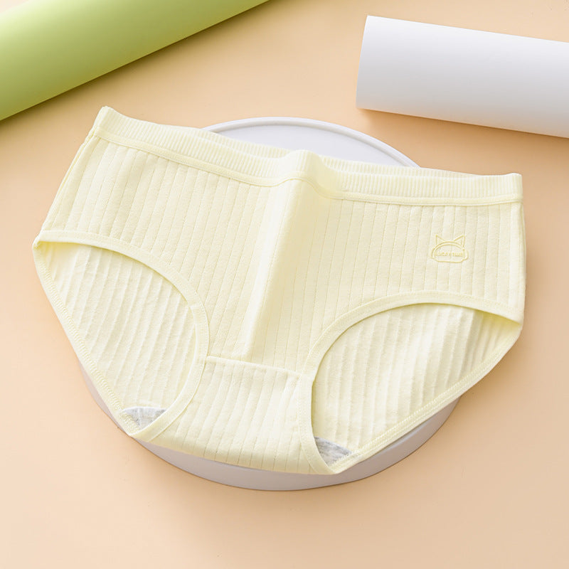 🧁✨【7 darabos csomag】Új nyári női pamut magas derekú alsónemű, kényelmes és lélegző.