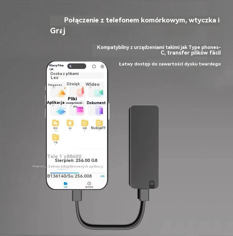⚡ Dysk twardy USB 3.0 wielofunkcyjny o wysokiej prędkości (srebrny) | Szybkie transfery, duże kompatybilność, bezstresowe magazynowanie 💻📦-4168257