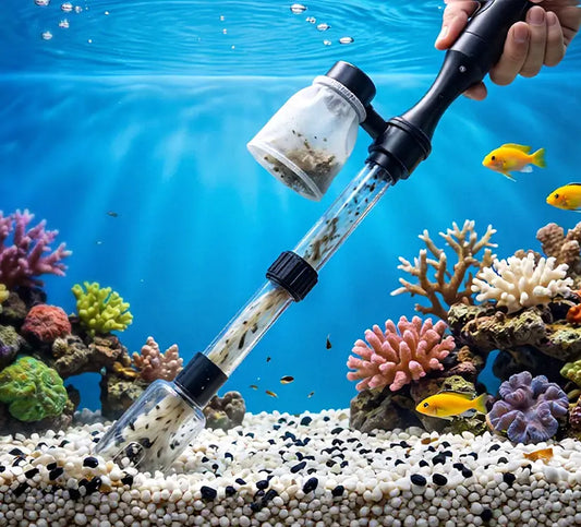 🐠 Elektryczny odmulacz do akwarium: zasilany bateryjnie, z regulowaną długością rury i łatwy w czyszczeniu; odpowiedni do wszystkich typów akwariów 🧹🐟
