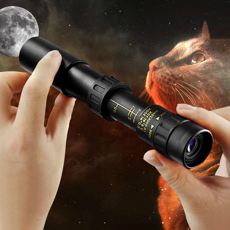 Oferta ograniczona czasowo! Lornetka HD z zoomem 10-300X, profesjonalna, przenośna, dalekiego zasięgu, noktowizyjna, monokularowa, myśliwska, snajperska