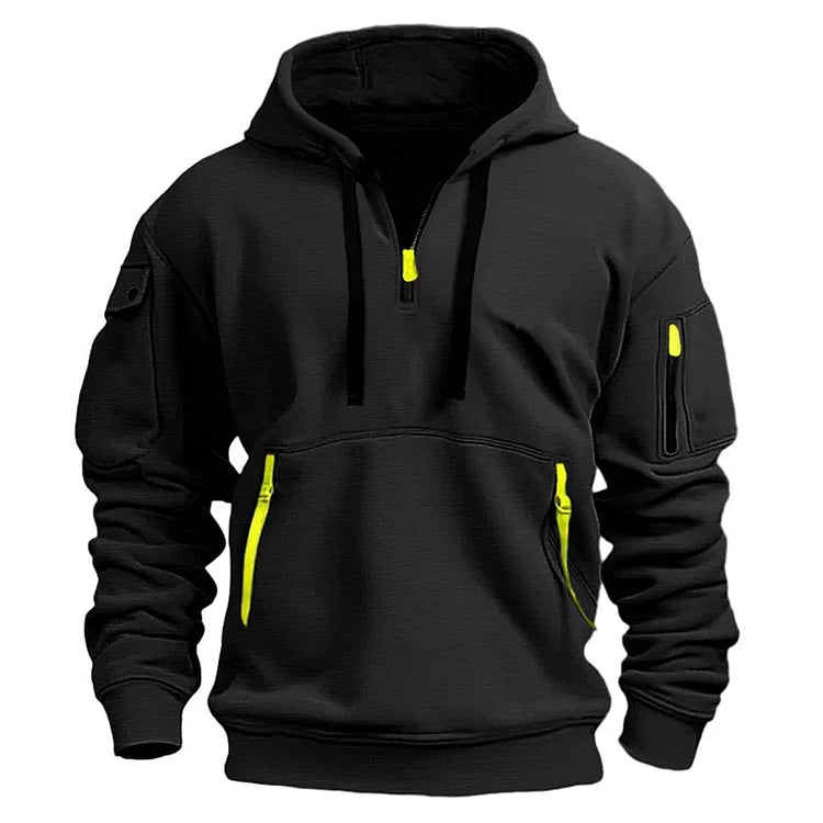 💥🧥【S-5XL】Męska sportowa bluza z kapturem zapinana na zamek i wiele kieszeni